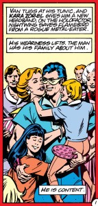 Superman is happy. From page 1.