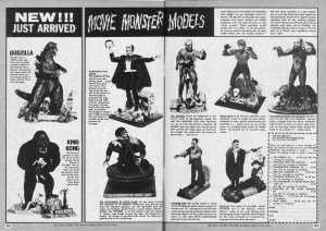 Ads for the Aurora Monster Kits ran frequently in the much-loved magazine Famous Monsters of Filmland.