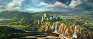 The series' landscapes are particularly beautiful and are visually stunning. Naboo capital Theed as seen in the episode