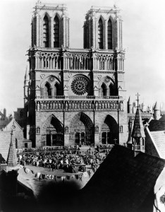 You could be forgiven for mistaking the set of Notre Dame for being the real cathedral.