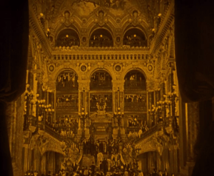 The Paris Opera House set, as seen here in the opening of the film, is truly breathtaking to see.