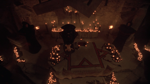 The pagan ritual scenes are interesting, if misplaced in a Halloween film.