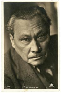 Paul Wegener, a man full of contradictions.